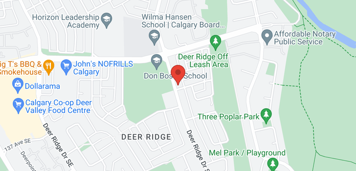 map of 13716 Deer Ridge Drive SE